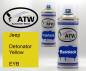 Preview: Jeep, Detonator Yellow, EYB: 400ml Sprühdose + 400ml Klarlack - Set, von ATW Autoteile West.